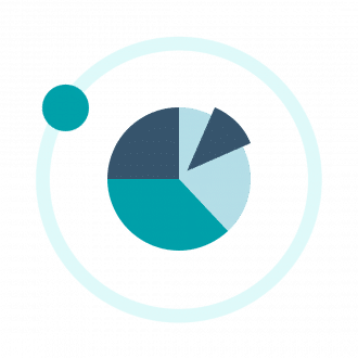 Icono de un gráfico circular por trozos